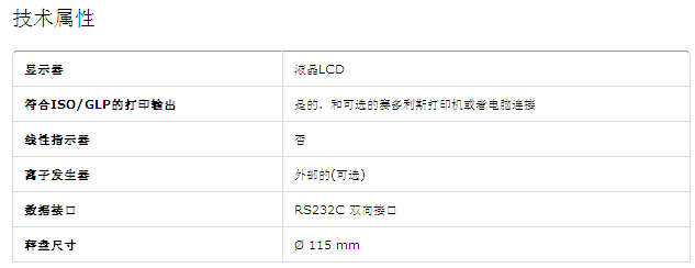 賽多利斯BSA 電子精密天平技術參數